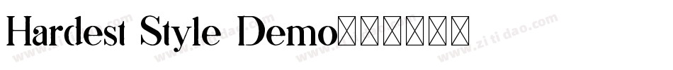 Hardest Style Demo字体转换